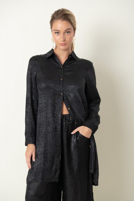 CAMISA PLATA Negro