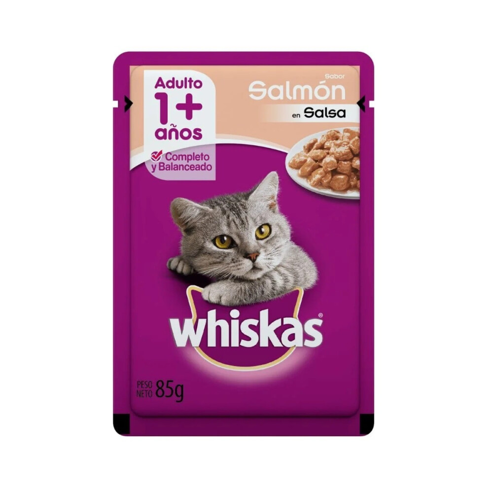 WHISKAS SALMON EN SOBRE 85 GR WHISKAS SALMON EN SOBRE 85 GR