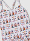 Traje De Baño Estampado Casitas Blanco Roto