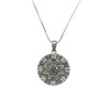 Conjunto Mandala - Plata 925 - Piedra Turquesa- CJ3026 conpiedra