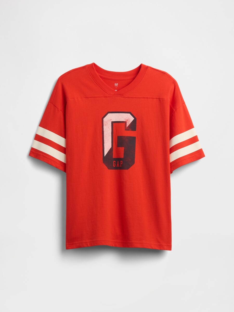 Remera Relaxed Niño - Poster Red 