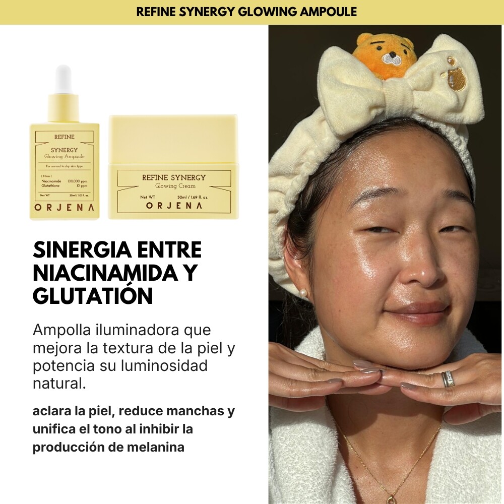 Pack Glow ORJENA — Ampolla + Crema Refine Synergy (Brillo y manchas) Pack Glow ORJENA — Ampolla + Crema Refine Synergy (Brillo y manchas)