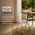 Silla Plegable ComboHome Plia Umea Pack X2 Plateada