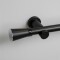 Barrote cortina de metal 2,5 m + 3 Soportes NEGRO