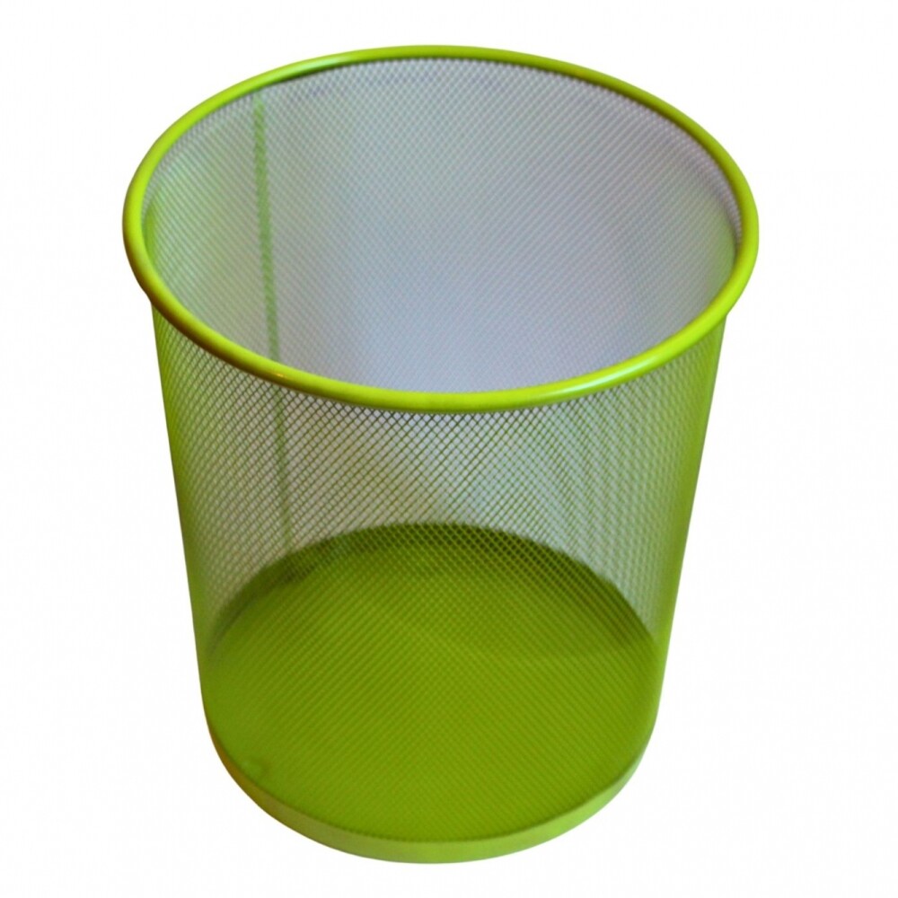 PAPELERA ALAMBRE COLOR VERDE