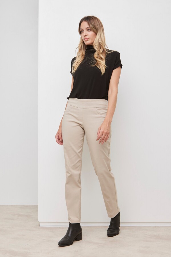 Pantalon Pull On BEIGE