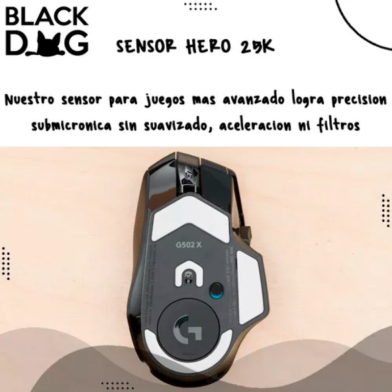 Mouse Gaming G502 X Plus Logitech Serie G Negro
