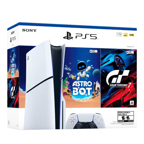 PlayStation 5 Slim Disk Drive Edition 1TB + Astro Bot + Gran Turismo 7 PlayStation 5 Slim Disk Drive Edition 1TB + Astro Bot + Gran Turismo 7