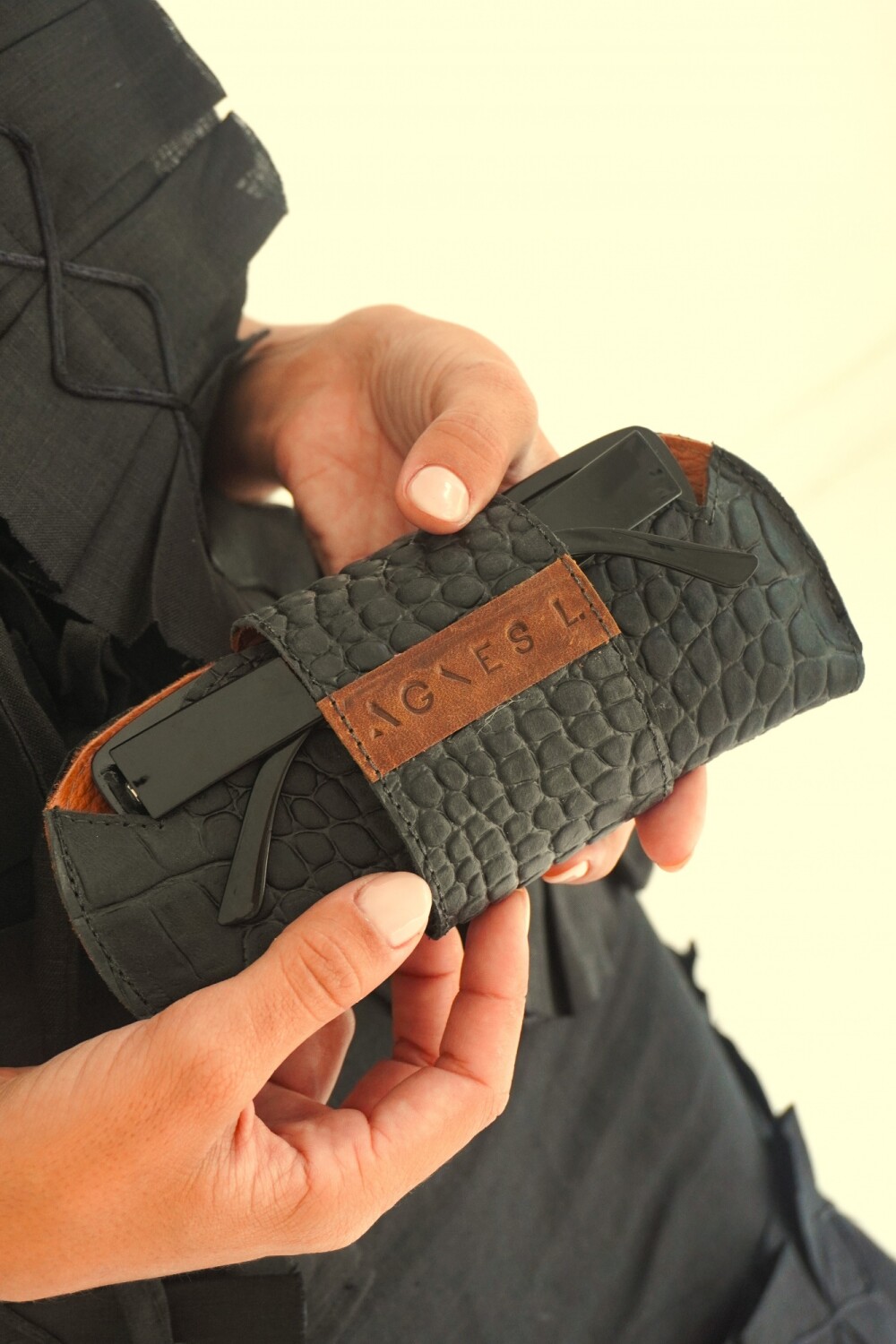 Estuche Lentes Crocco Azul