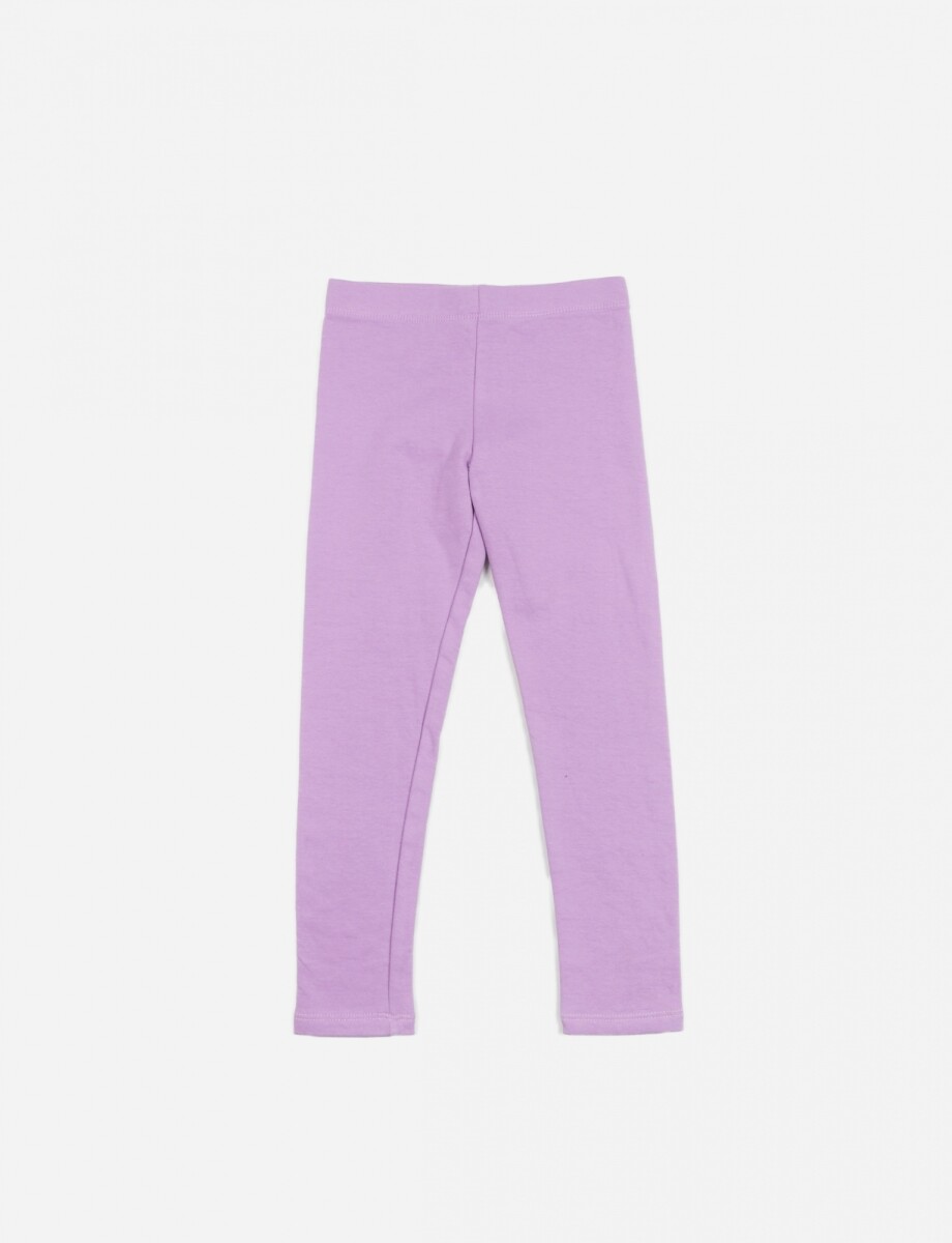 Legging con friza - Niña - Lila 