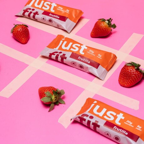 Barritas Premium 20g Proteína + Colágeno JustFit Frutilla