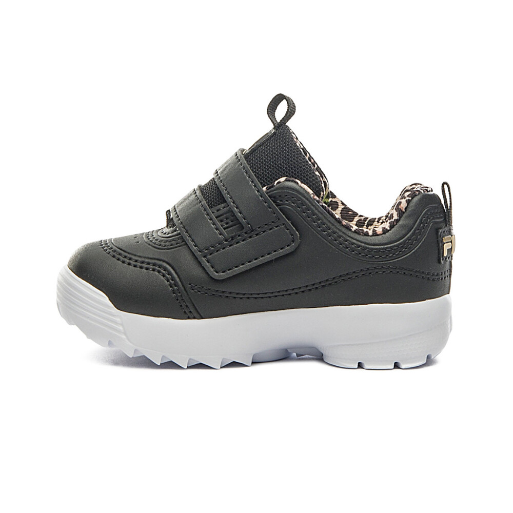 Fila champion disruptor velcro bebe-niño negro/beige/oro Negro-Beige