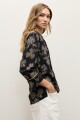Blusa estampa Silvestre negro