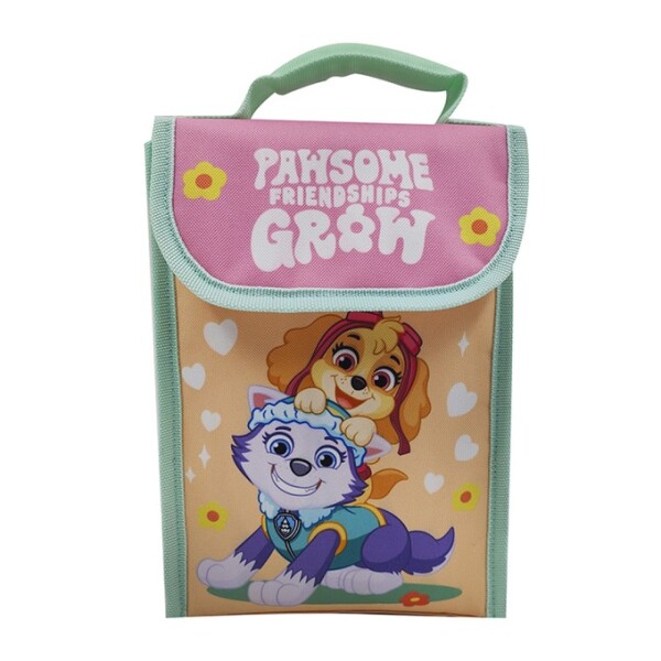 Lunchera termica paw patrol rosa verde agua