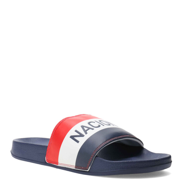 Sandalia de Hombre Nacional Azul - Blanco - Rojo