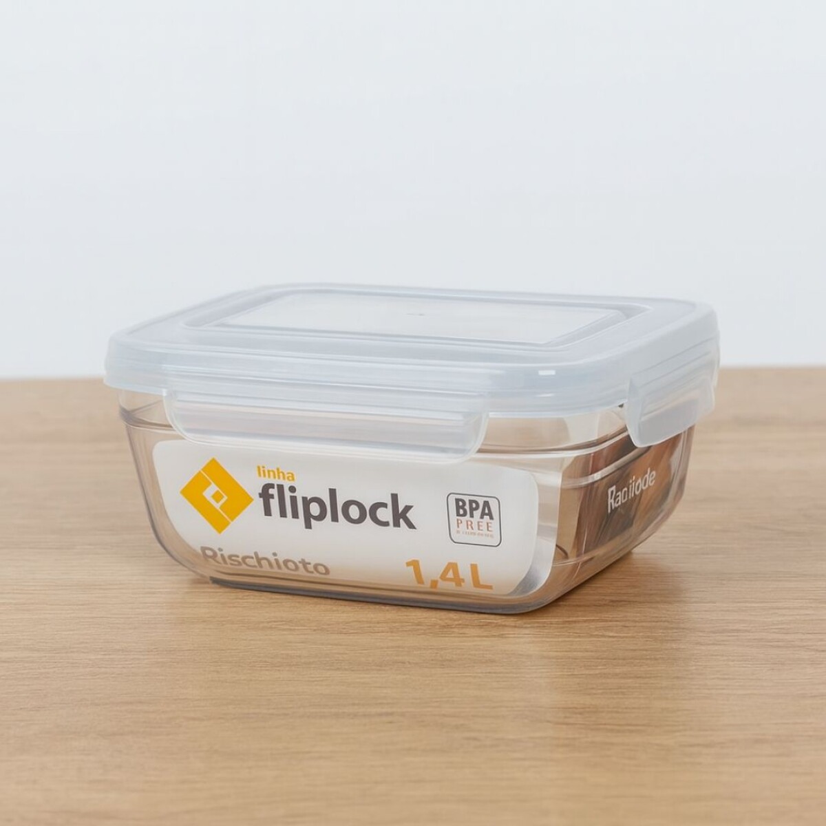 Vianda rectangular Rischioto Fliplock 1.4 Lts 