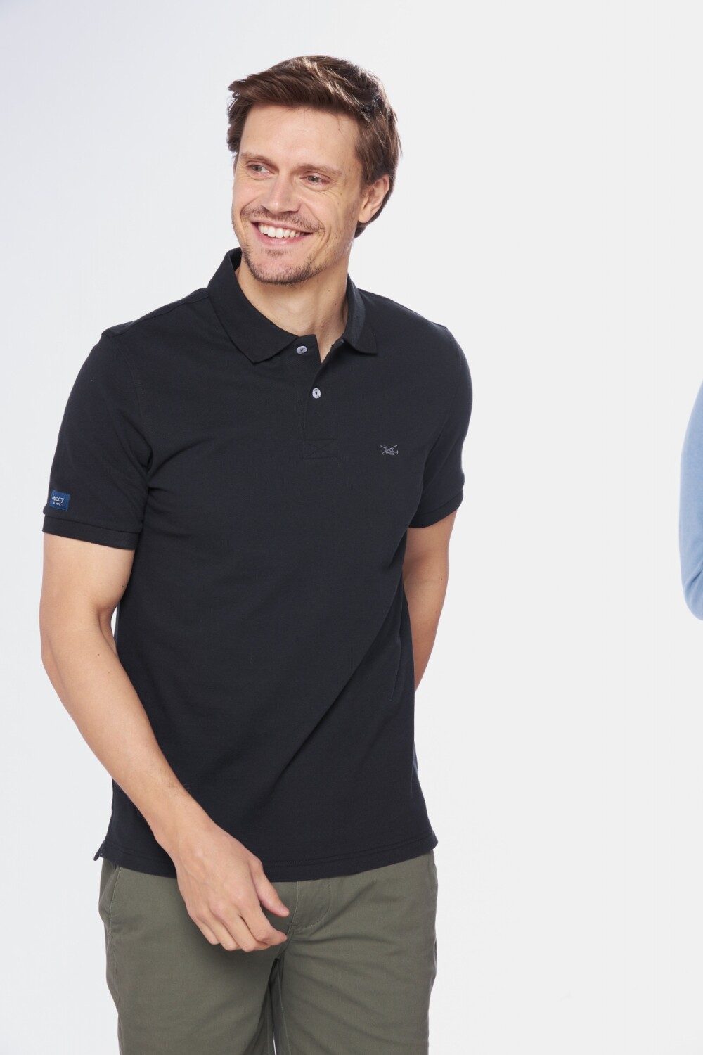 REMERA POLO LISA Negro