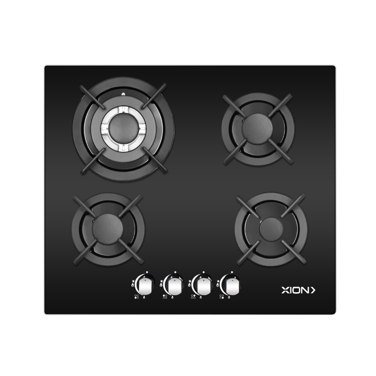 Anafe 4 hornallas vidrio templado Xion XI-GH48TGL 