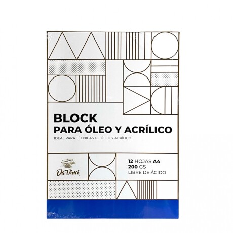 Block Da Vinci para Oleo y Acrilico A4 200grs 12 Hojas Block Da Vinci para Oleo y Acrilico A4 200grs 12 Hojas