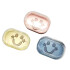 Jabonera sonrisa transparente con tapa 3 colores Jabonera Sonrisa Transparente Con Tapa 3 Colores