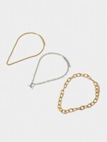 Set De Collares De Eslabones bicolor