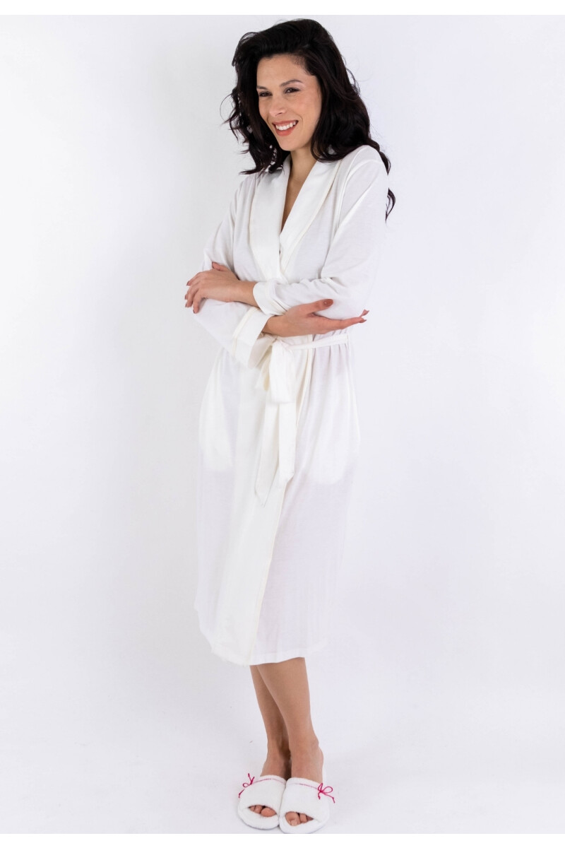 BATA EN ALGODÓN PIMA PERUANO CHAMPAGNE-IVORY