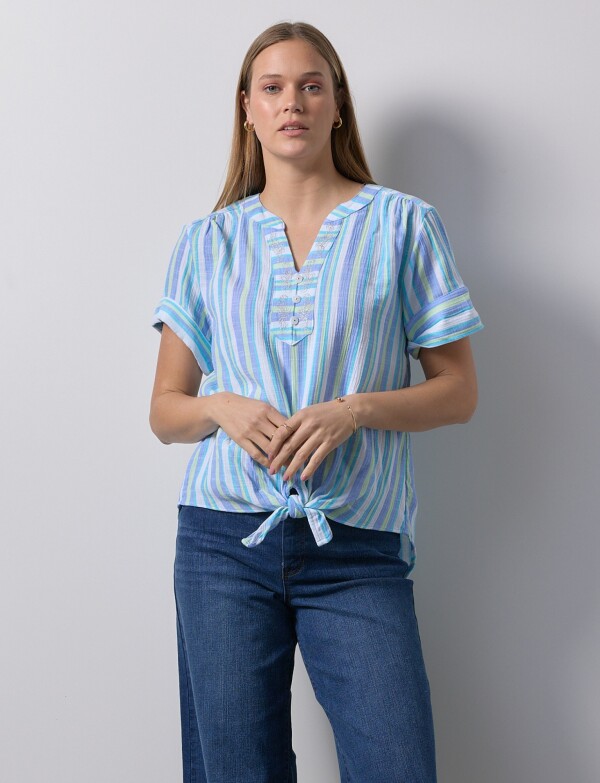 Blusa Bordado CELESTE/MULTI