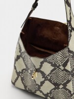 Bolso De Hombro Estampado Animal crudo