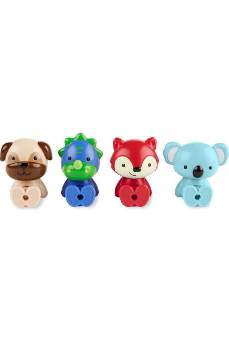 Cuatro juguetes equipo zoo Sin color