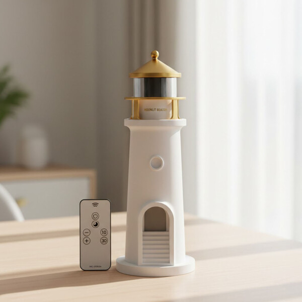 Lámpara Veladora Proyectora Faro Mesa Escritorio Usb Cálida Color Blanco
