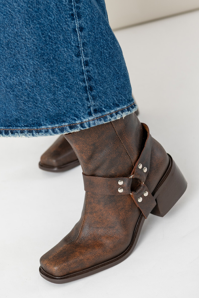 Bota joaquina - Marron gastado 