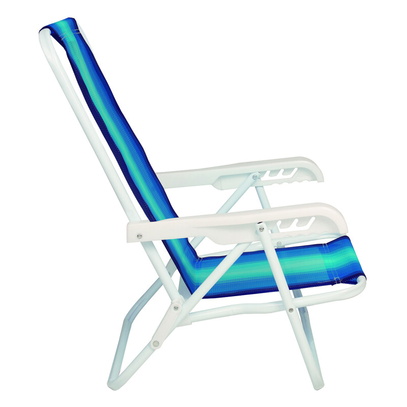 Silla Infantil Recl. 4 Pos. Acero AZUL