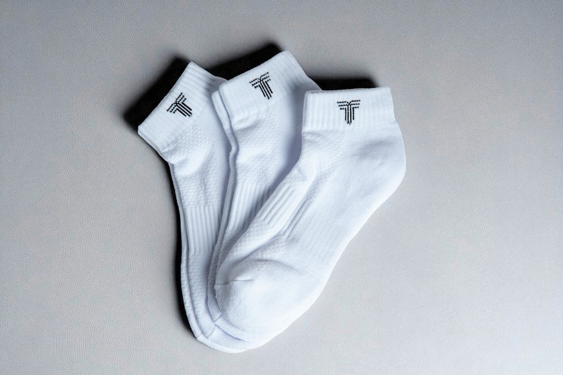 Medias Tripack Soquete Unisex - Blanco 