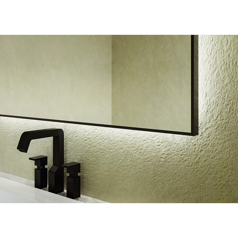 ESPEJO ALUMINIUM NEGRO 120X80 LUZ NEUTRA+TOUCH Espejo Aluminium Negro 120x80 Luz Neutra+touch