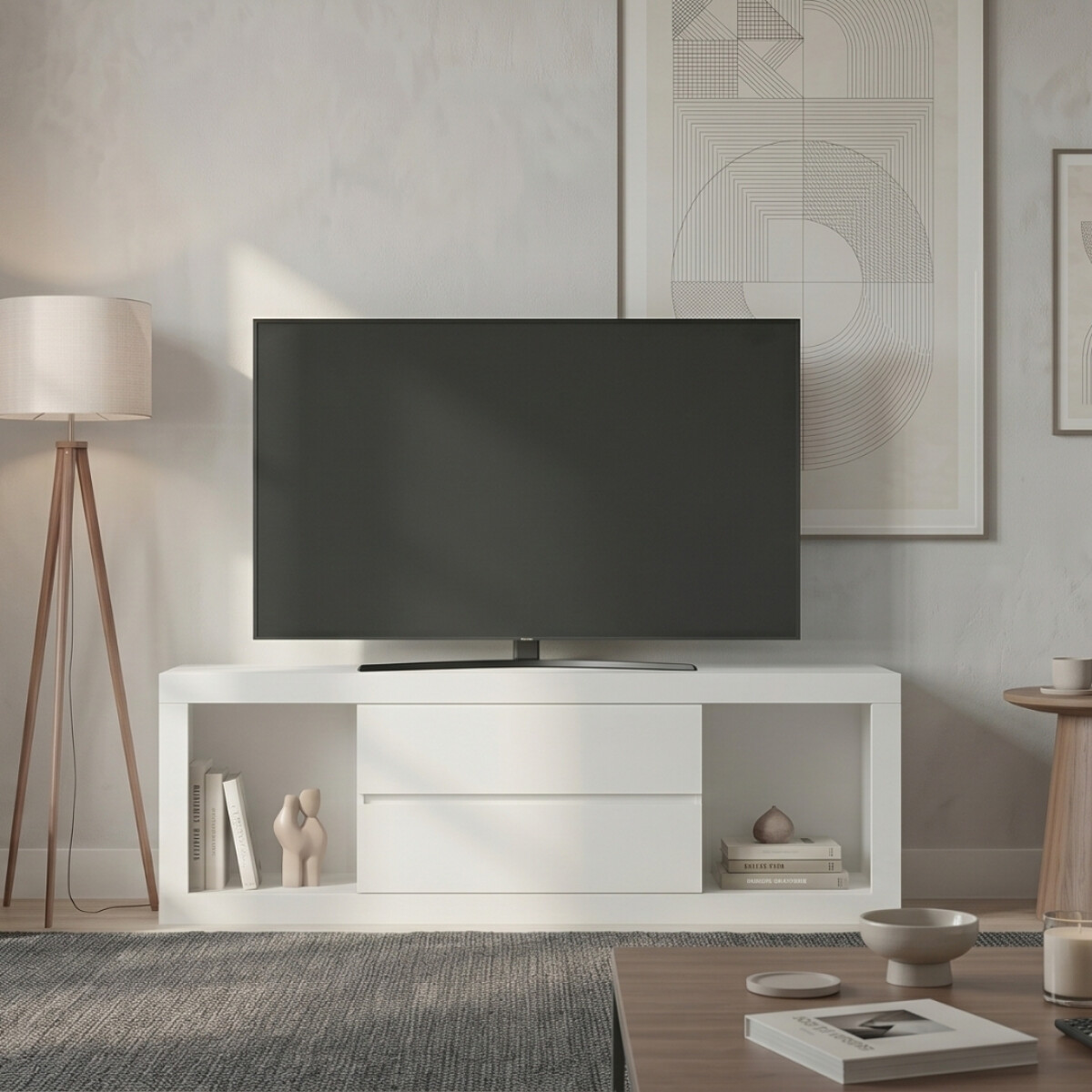 Rack para TV 70" - Casablanca - Infinite - Blanco 