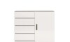 Comoda 1 puerta 4 cajones - Blanco - Linea FIT Comoda 1 puerta 4 cajones - Blanco - Linea FIT