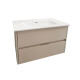 MOBILIARIO BAÑO MUEBLE CON BACHA CERAMICA PVC COLOR BEIGE GAMAS DE BEIGE