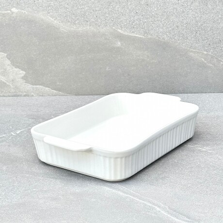 Fuente Para Servir De Cerámica 26cm x 21cm x 4.5cm Fuente Para Servir De Cerámica 26cm x 21cm x 4.5cm