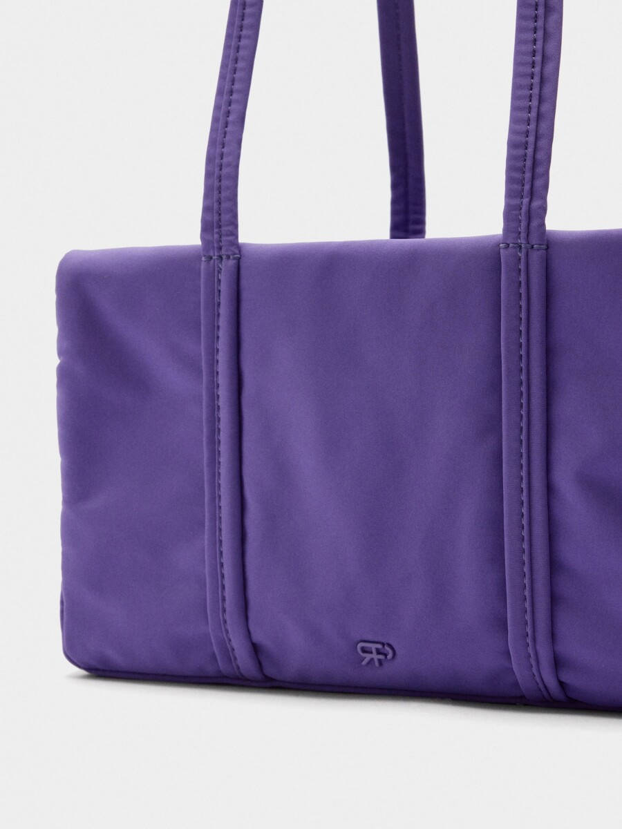 Bolso Bowling De Nylon violeta