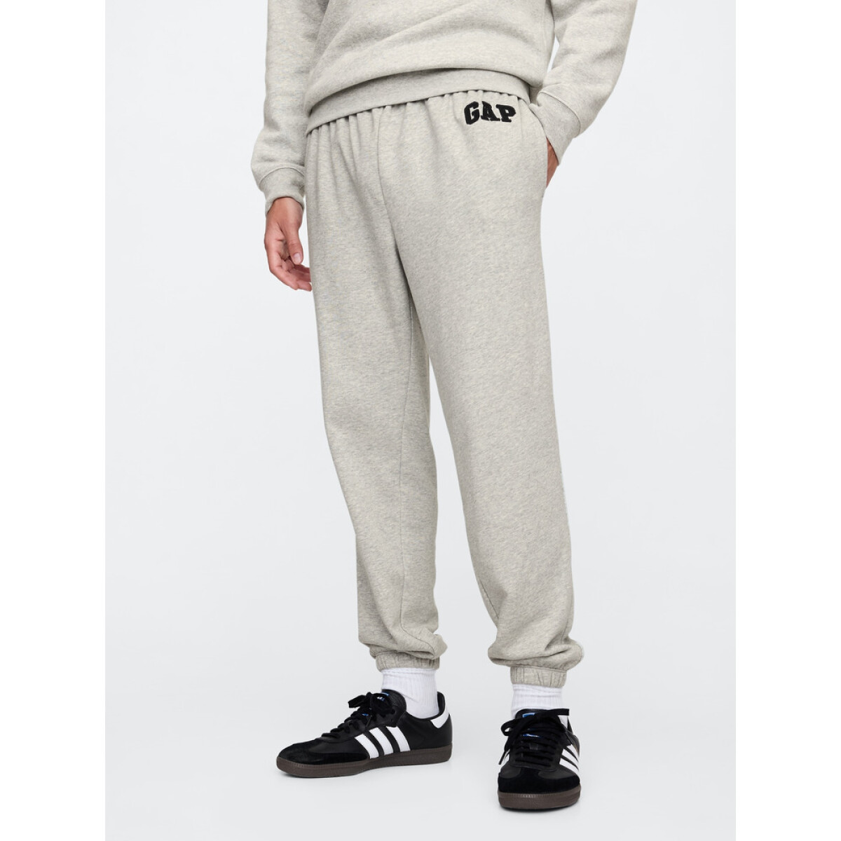 V-FRCH FT HERITAGE LOGO JOGGER B85 CHARCOAL HEATHER XXL - LIGHT HEATHER GREY B08 
