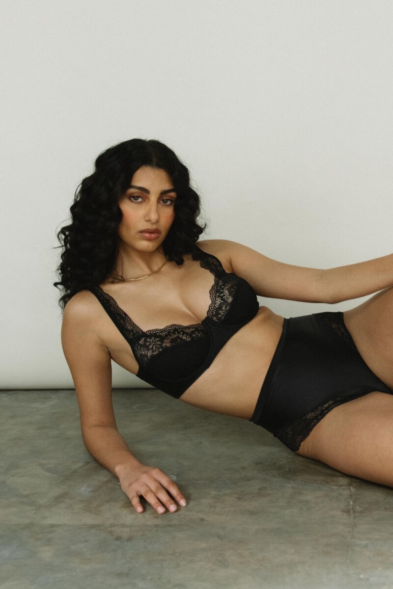 Culotte Flora [B41] Negro
