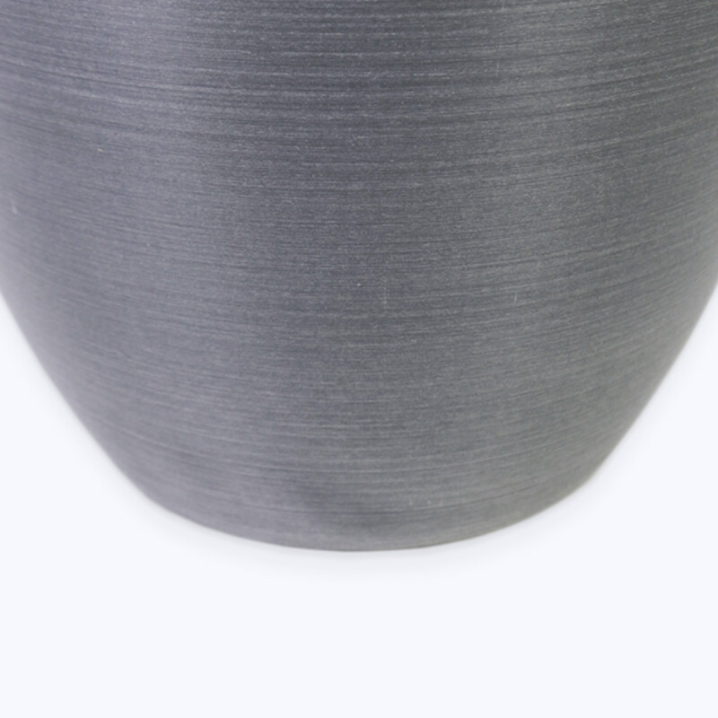 MACETERO PLAST GRIS 28X25CM Unica