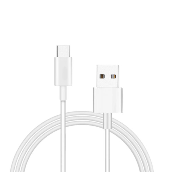 Cable Datos Usb A Tipo C Reforzado Plano Marvo Carga Rapida Variante Color Blanco