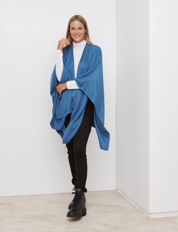 Ruana Soft AZUL