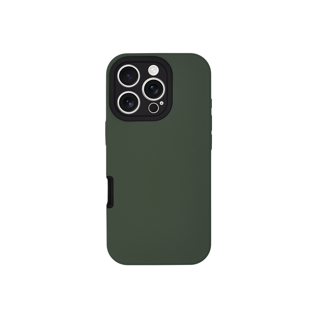 Protector rígido para iPhone 16 Pro color verde oscuro 