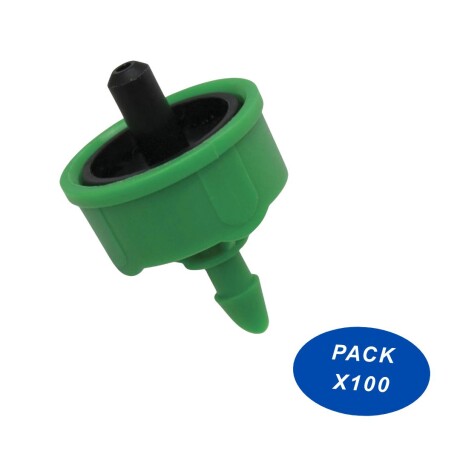 Gotero 4 lts/h Pack x100 autocompensado y antidrenante Gotero 4 lts/h Pack x100 autocompensado y antidrenante