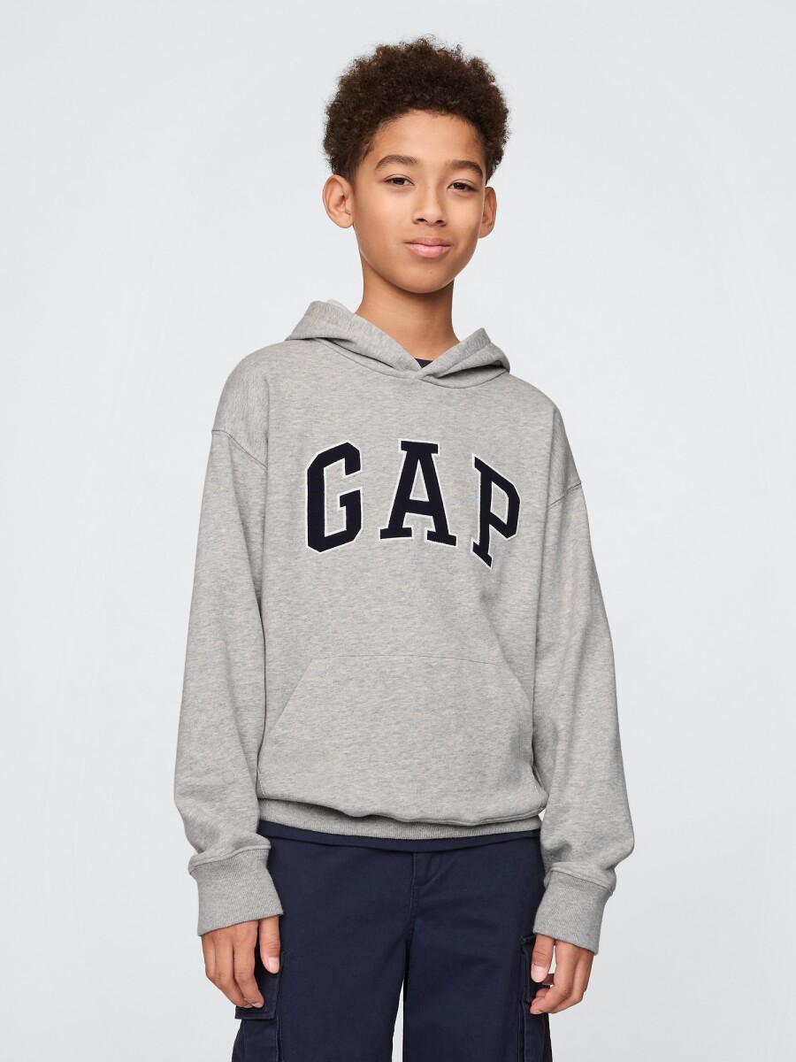 V-FRCH FT BAS HERITAGE LOGO PO - LIGHT HEATHER GREY B08 