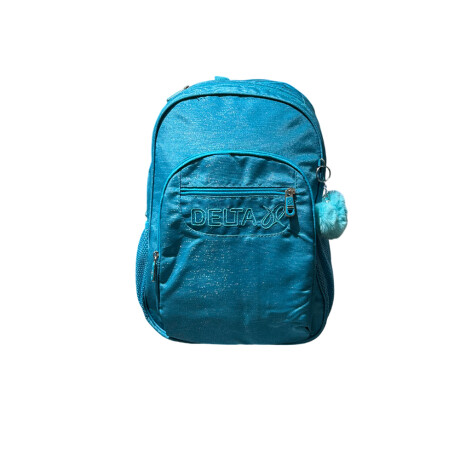 Mochila escolar espalda 17" con útiles Turquesa