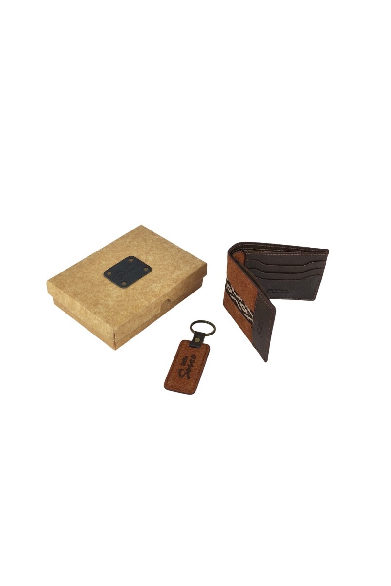 Set de billetera 58 con llavero oxido