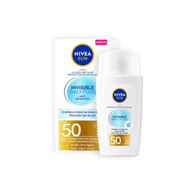 Protector Solar Nivea Facial Invisible Spf 50 40 Ml. Protector Solar Nivea Facial Invisible Spf 50 40 Ml.
